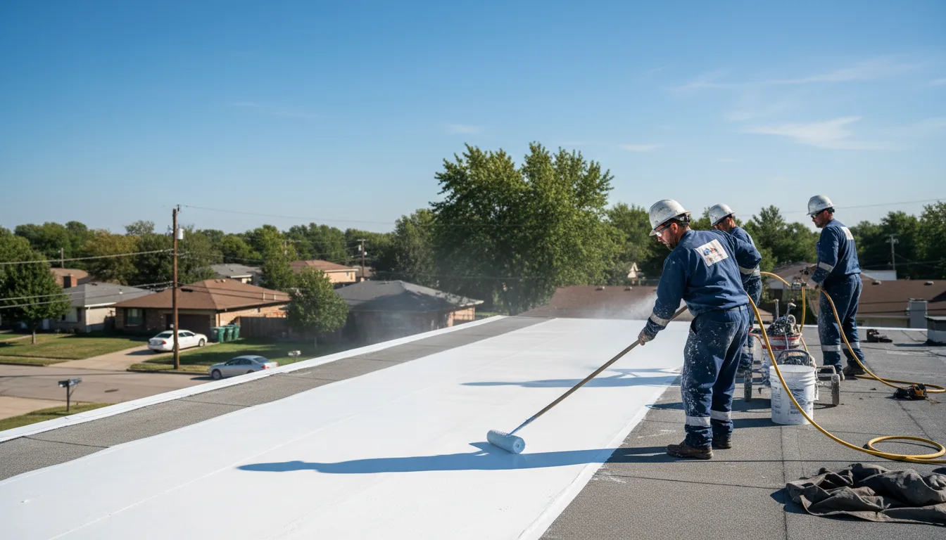 Commercial roof coating in Bridgeport, IL near me